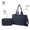 Bolso Tote Brasil Porta PC 15" Azul