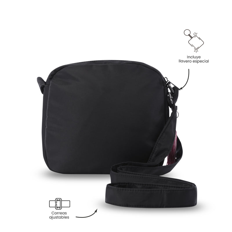 Bolso para Mujer Porta Tableta 8" Corneana Negro