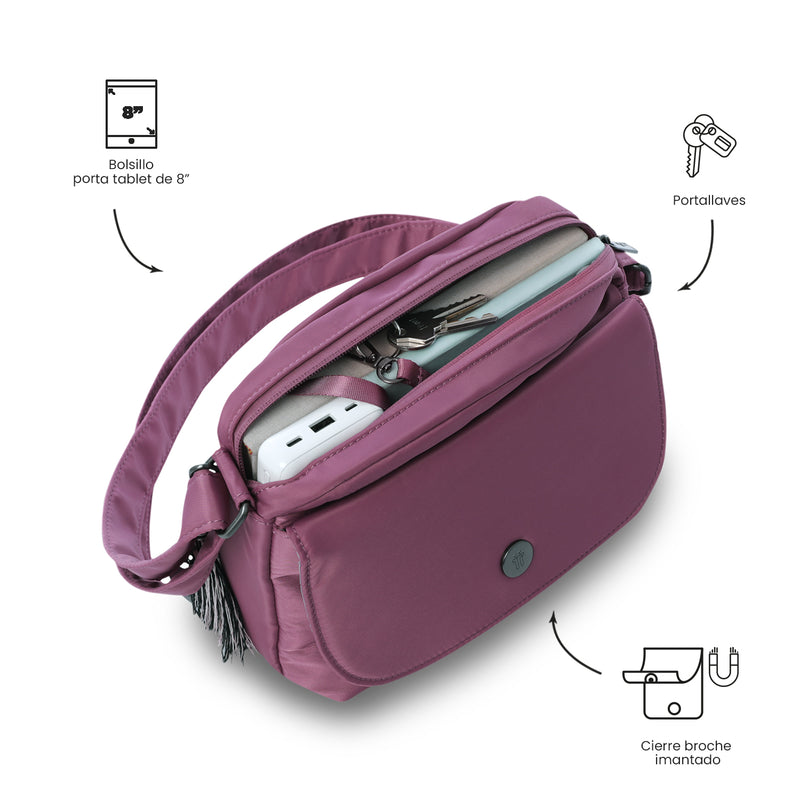 Bolso para Mujer Porta Tableta 8" Corneana Rosado