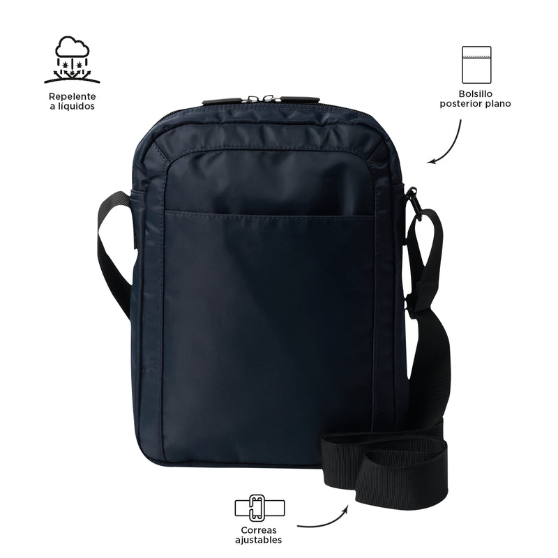 Bolso Crossbody Hombre Bayonne porta tablet 10"  Azul