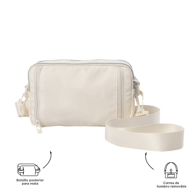 Bolso para Mujer 2 en 1 Funty Crossbody Blanco