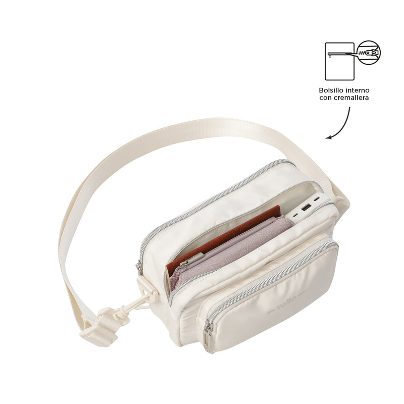 Bolso para Mujer 2 en 1 Funty Crossbody Blanco