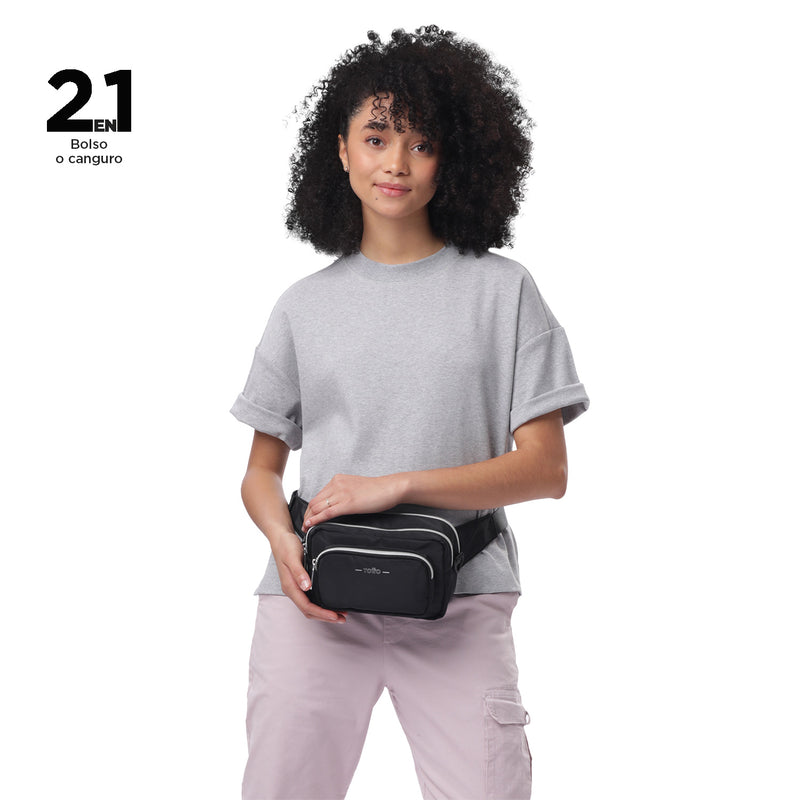 Bolso para Mujer 2 en 1 Funty Crossbody Negro