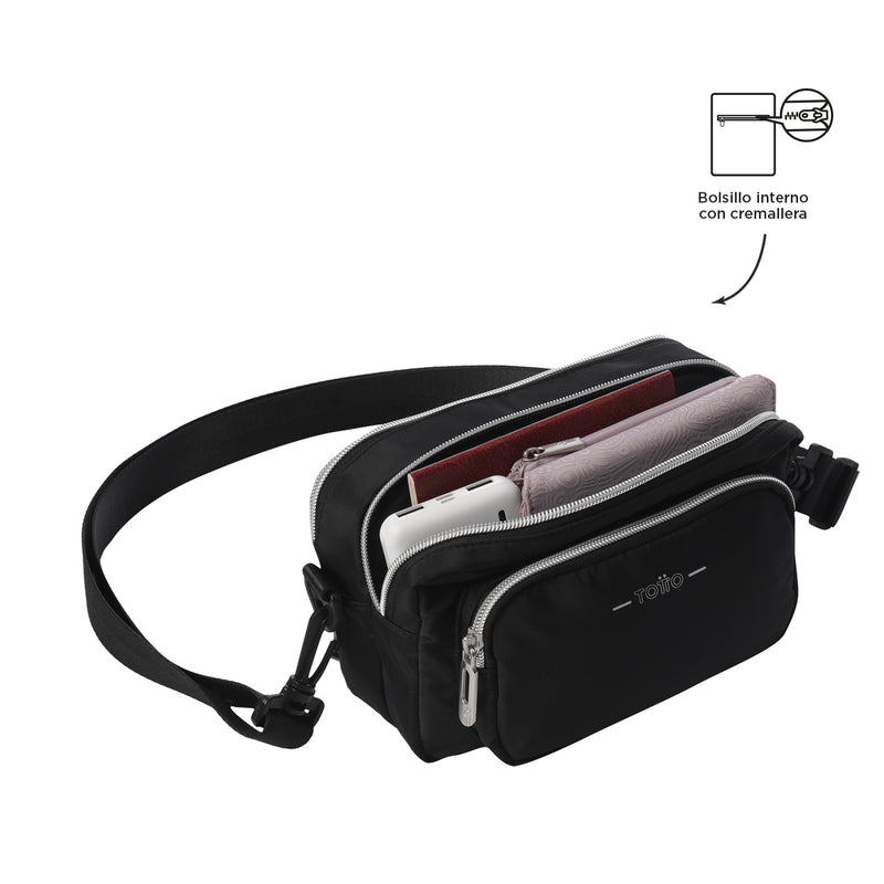 Bolso para Mujer 2 en 1 Funty Crossbody Negro