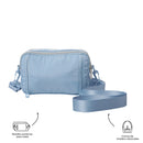 Bolso para Mujer 2 en 1 Funty Crossbody Azul