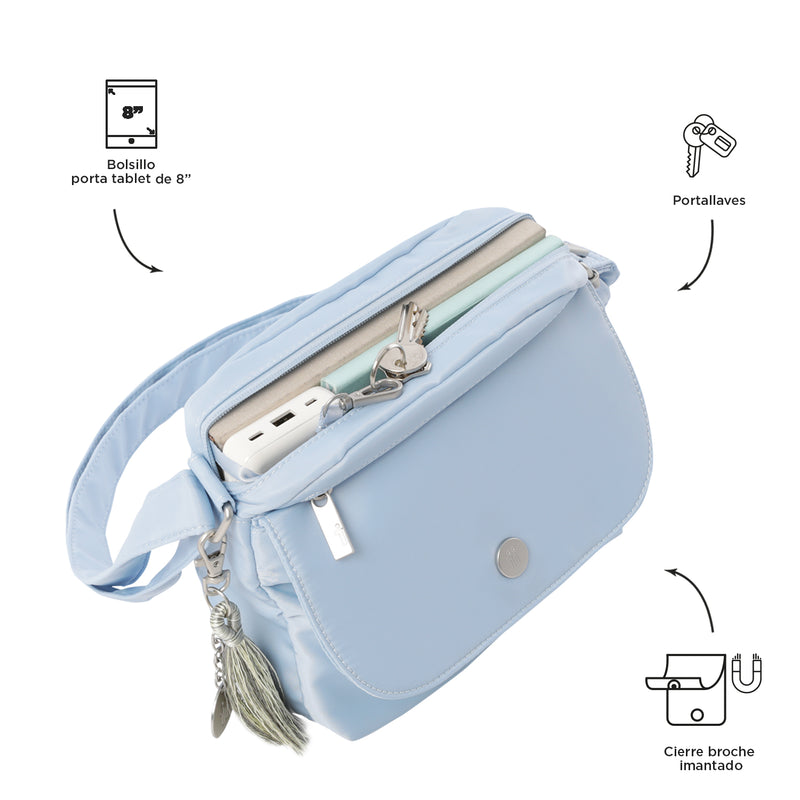 Bolso para Mujer Porta Tableta 8" Corneana 2.0 Azul