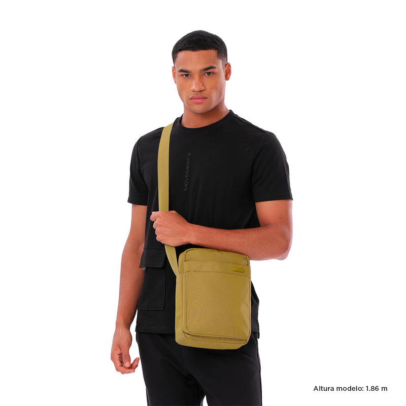 Bolso Hombre Porta Pc 10" Wyvi Amarillo