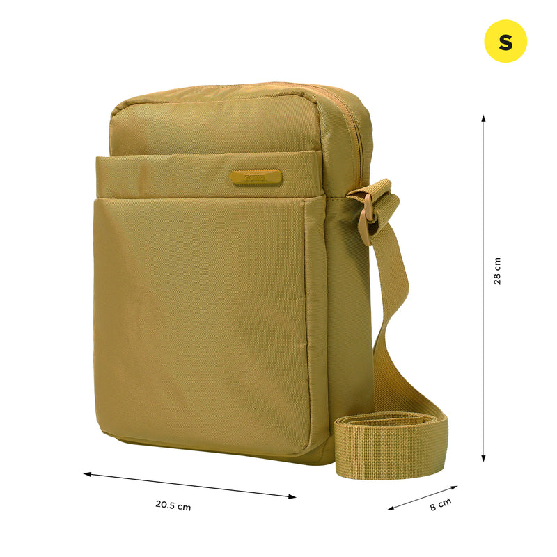 Bolso Hombre Porta Pc 10" Wyvi Amarillo