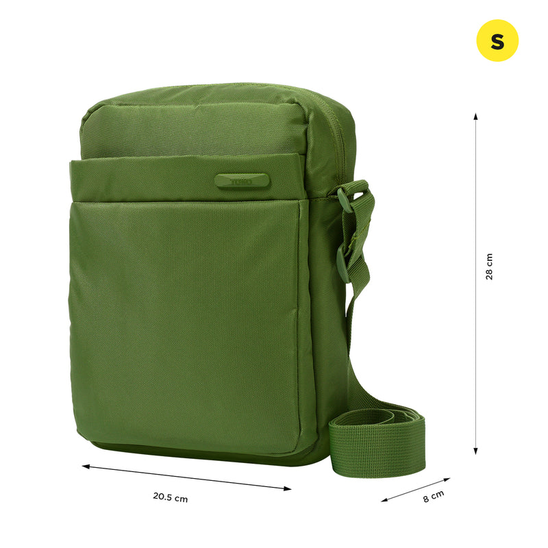 Bolso Hombre Porta Pc 10" Wyvi Verde