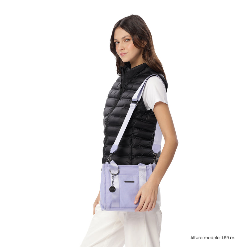 Bolso para Mujer Tote-Bag tipo Crossbody Pequeño Morado