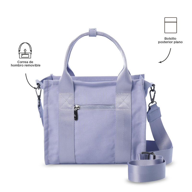 Bolso para Mujer Tote-Bag tipo Crossbody Pequeño Morado