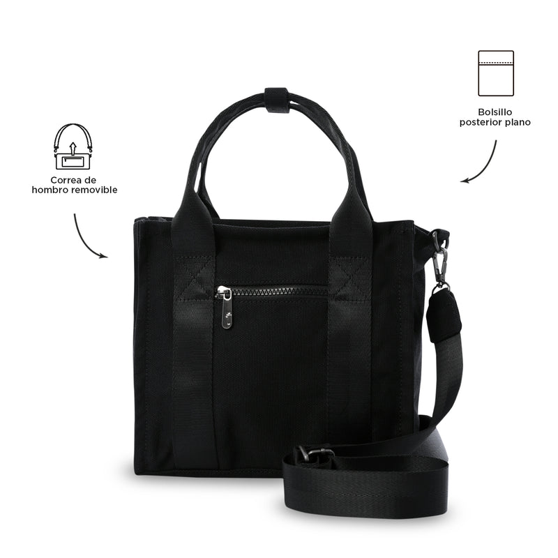 Bolso para Mujer Tote-Bag tipo Crossbody Pequeño Negro