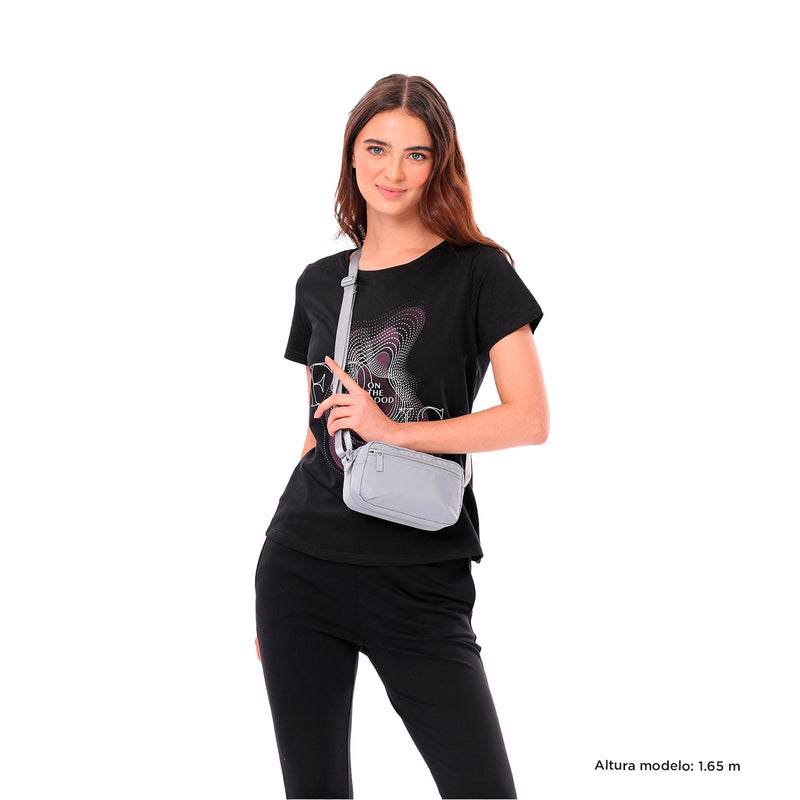 Bolso para Mujer Bombo Crossbody Gris