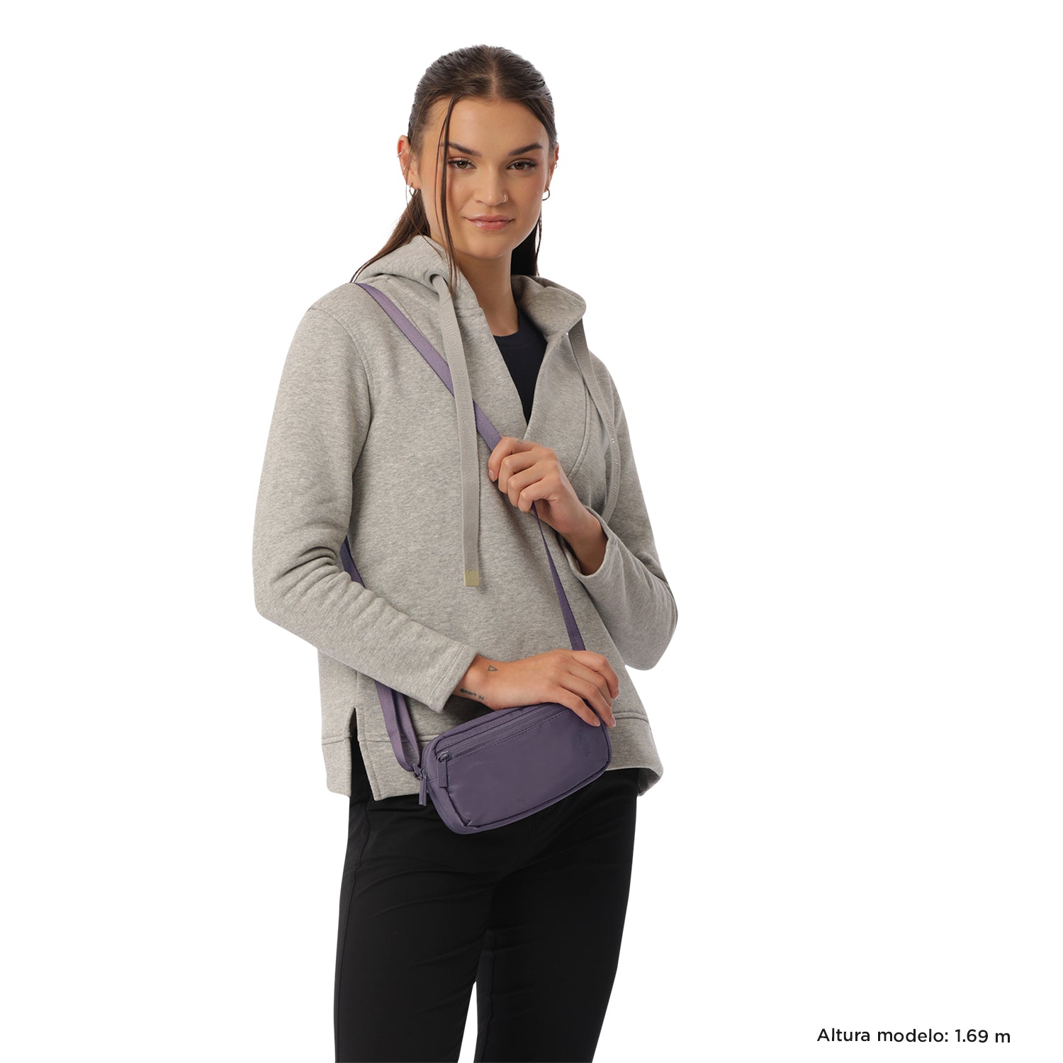 Bolso Crossbody Mujer Bombo Morado