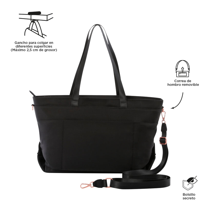 Bolso para Mujer Madrid Porta PC 16" Negro