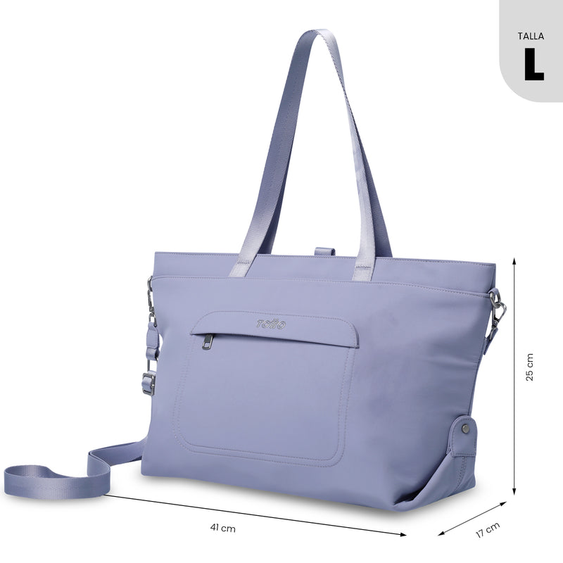 Bolso Tote Madrid para Mujer Porta PC 16" Morado