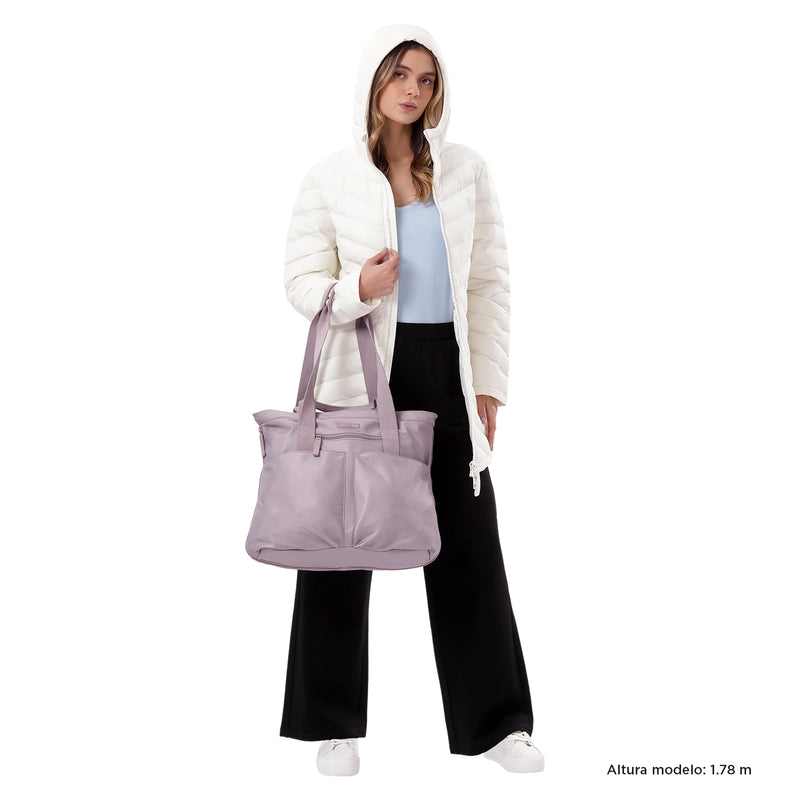 Shopping Bag para Mujer Cresa Porta Laptop 14" Rosado