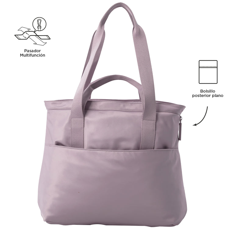 Shopping Bag para Mujer Cresa Porta Laptop 14" Rosado