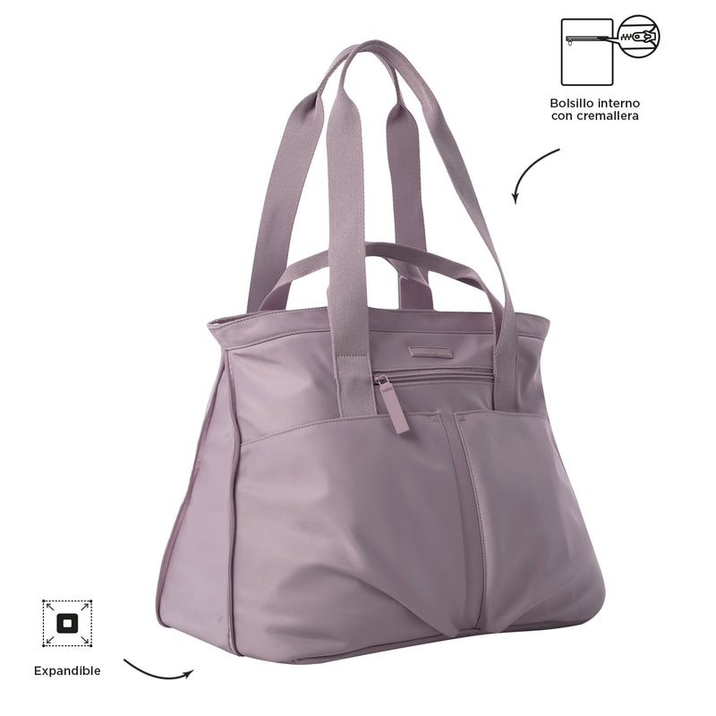 Shopping Bag para Mujer Cresa Porta Laptop 14" Rosado