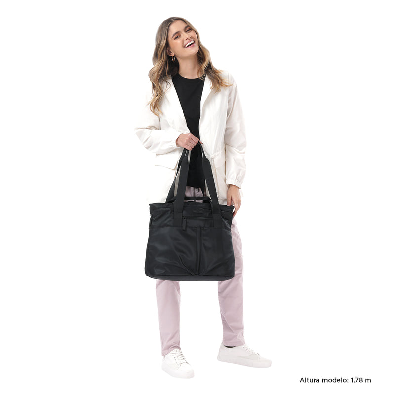 Shopping Bag para Mujer Cresa Porta Laptop 14" Negro