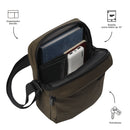 Bolso para Hombre Porta Tableta 10" Drill Café