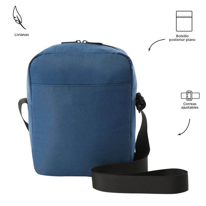 Bolso para Hombre Porta Tableta 10" Drill Azul