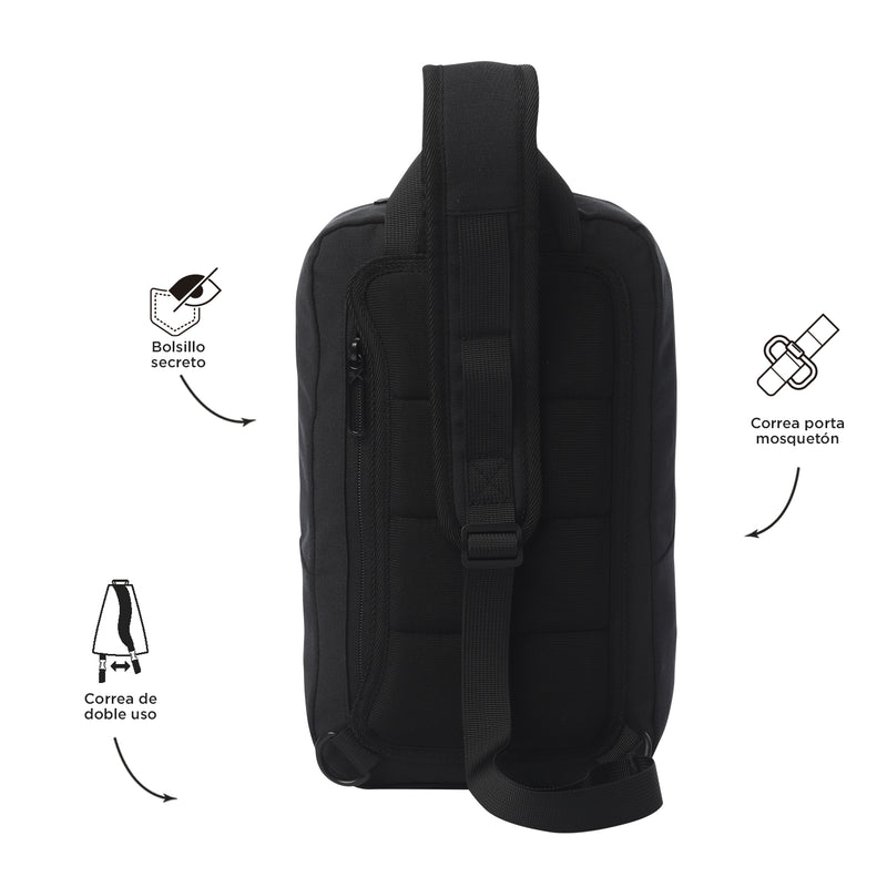 Bolso Hombre Porta Tableta 10" Felt Negro