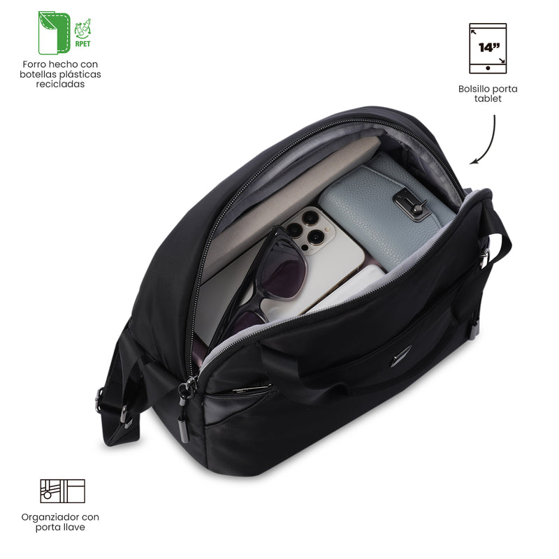 Bolso para Mujer Roxanne tipo Crossbody Mediano Negro