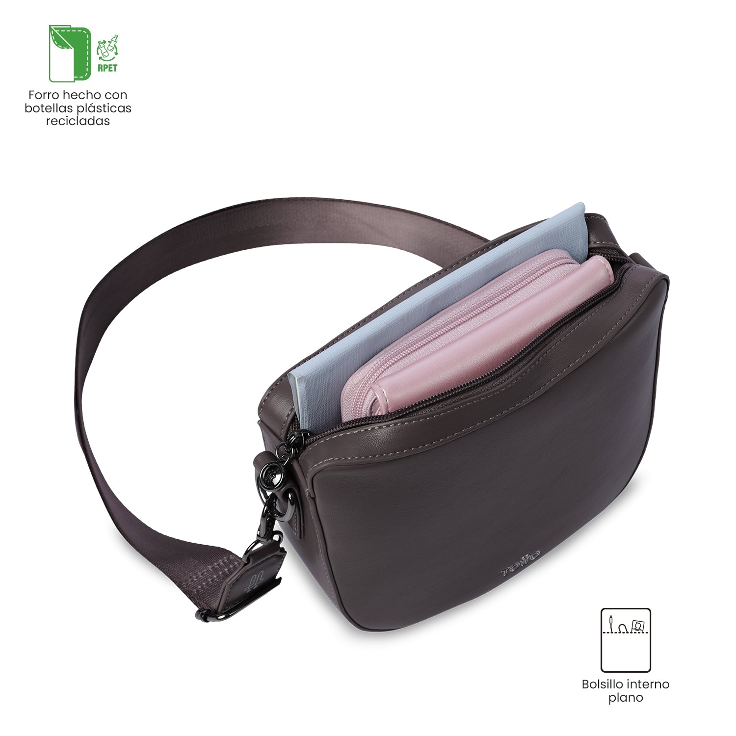 Set X 2 Bolsos para Mujer Style tipo Crossbody Pequeño Terreo