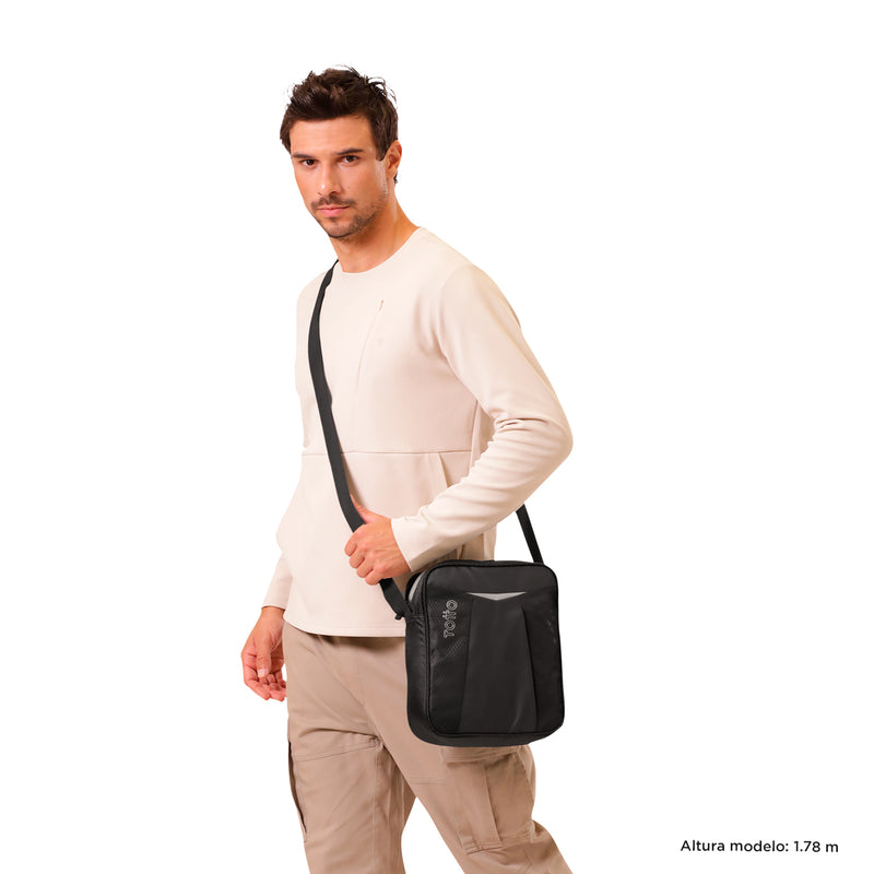 Bolso Hombre Porta Tableta 10" Teck 2.0 S Negro