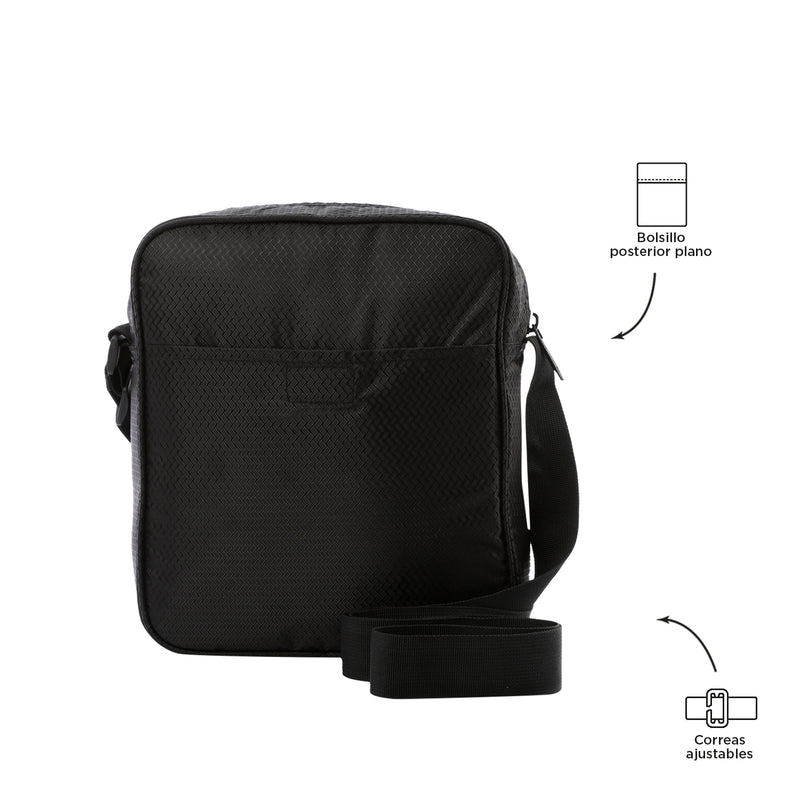 Bolso Hombre Porta Tableta 10" Teck 2.0 S Negro