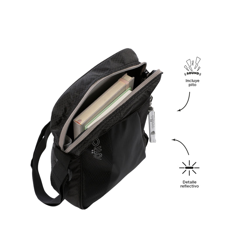 Bolso Hombre Porta Tableta 10" Teck 2.0 S Negro