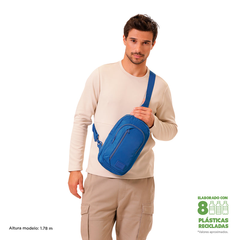 Bolso Hombre Porta Tableta 10" Crossover Tracer Azul