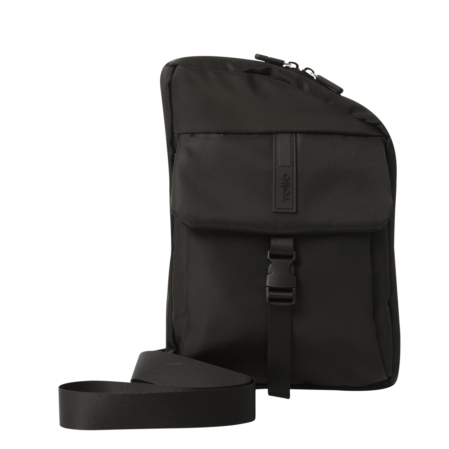Bolso Mediano para Hombre Porta Tableta 10" Ttb Negro