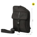 Bolso Mediano para Hombre Porta Tableta 10" Ttb Negro
