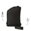 Bolso Mediano para Hombre Porta Tableta 10" Ttb Negro