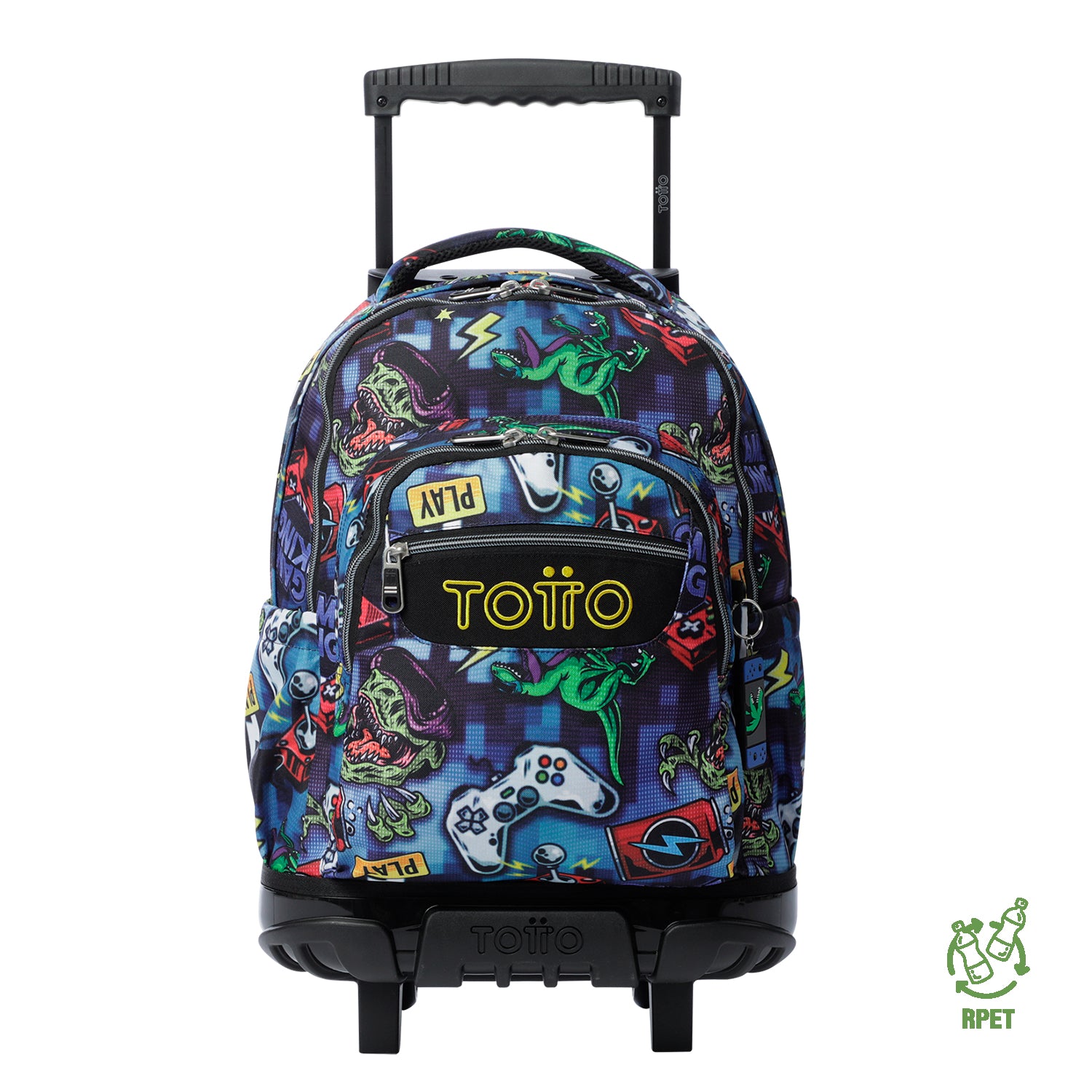 Mochila Ruedas Niño Renglon Azul