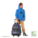 Mochila Ruedas Niño Renglon Azul