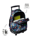 Mochila Ruedas Niño Renglon Azul
