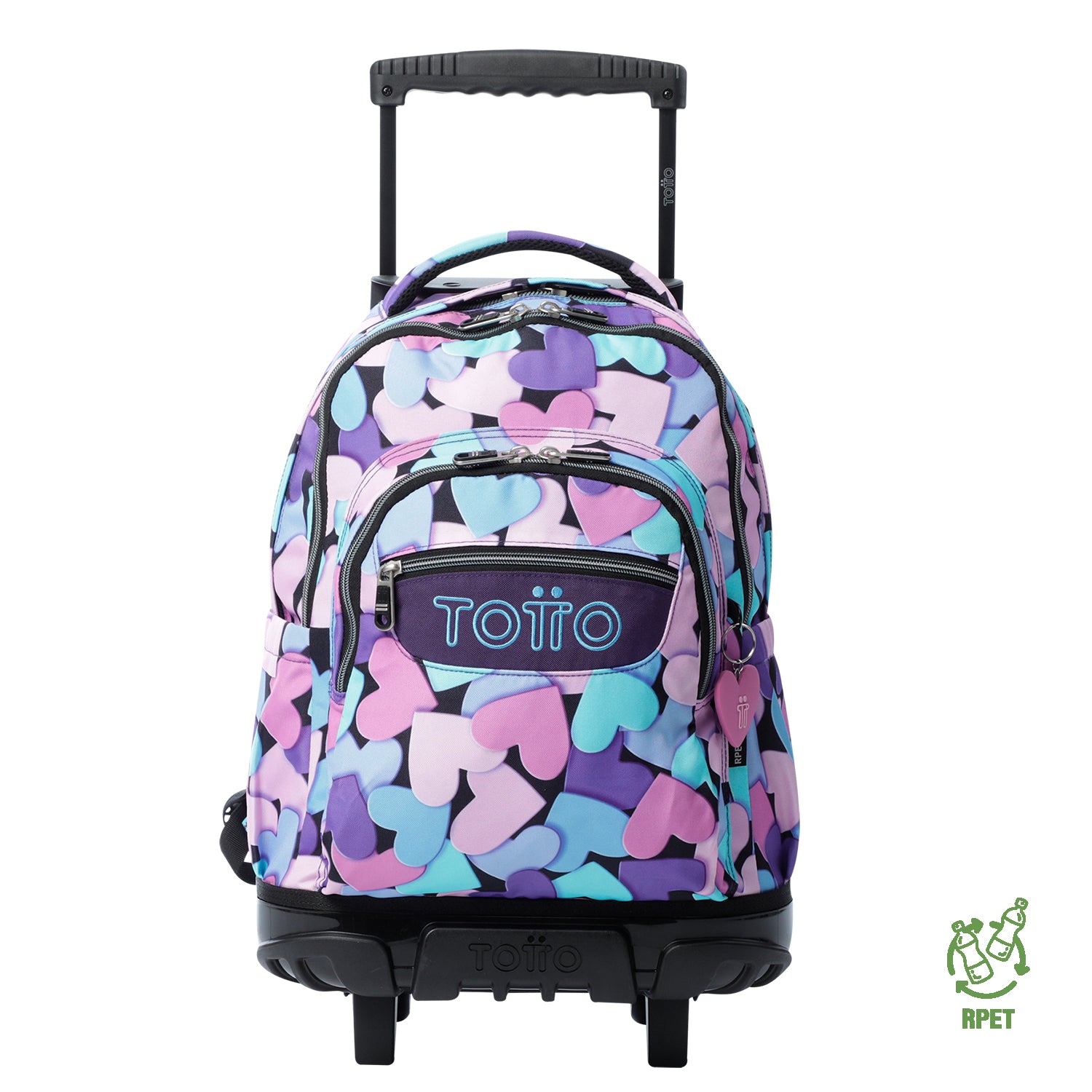 Mochila Ruedas Niña Renglon Azul