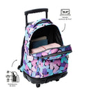 Mochila Ruedas Niña Renglon Azul