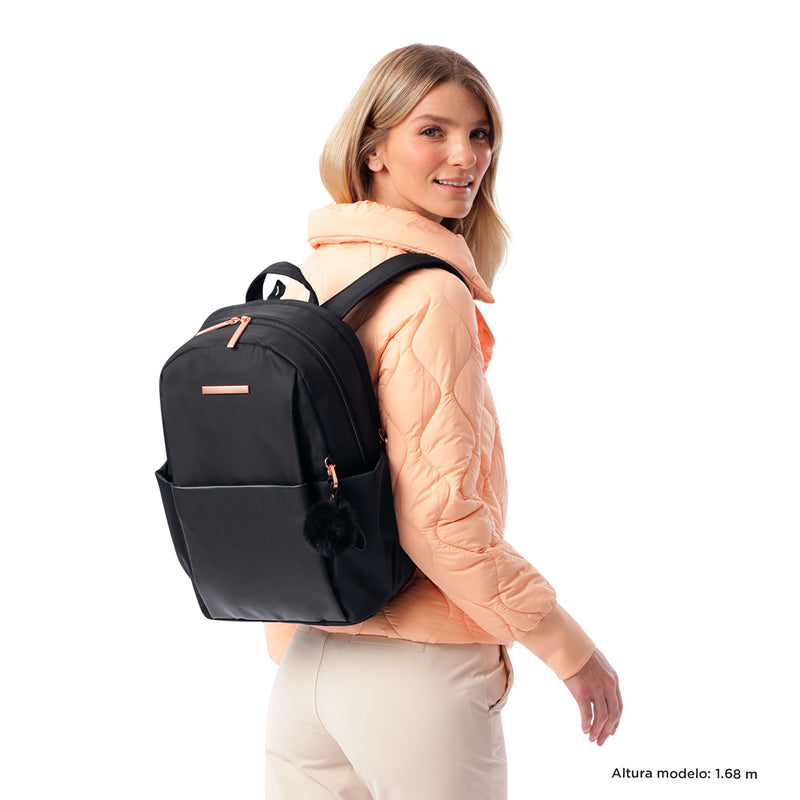 Mochila Ejecutiva Porta PC 14" Adelaide 1 2.0 Negra Mujer