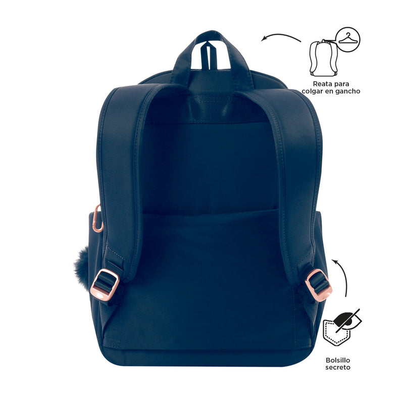 Mochila Ejecutiva Porta PC 14" Adelaide 1 2.0 Azul Mujer