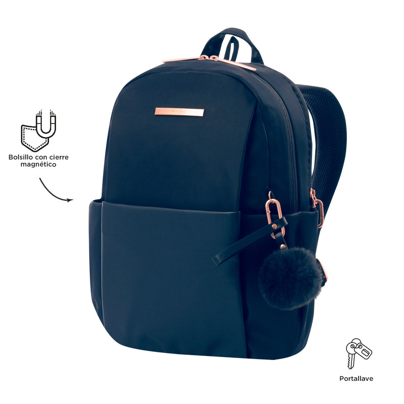 Mochila Ejecutiva Porta PC 14" Adelaide 1 2.0 Azul Mujer