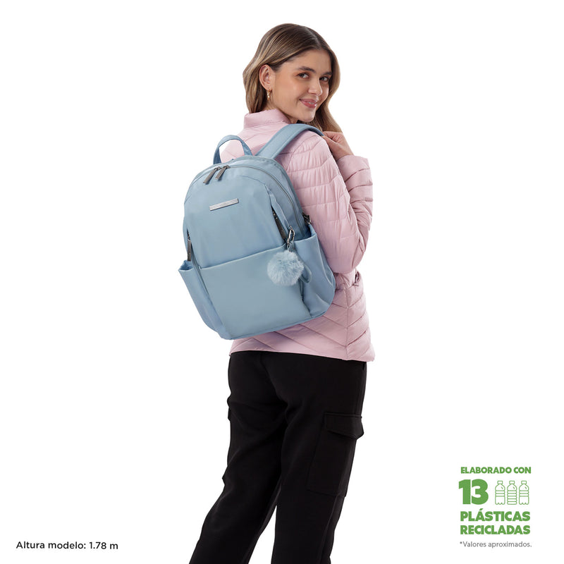 Mochila Ejecutivo Porta Laptop 14" Adelaide 1 2.0 Azul Mujer