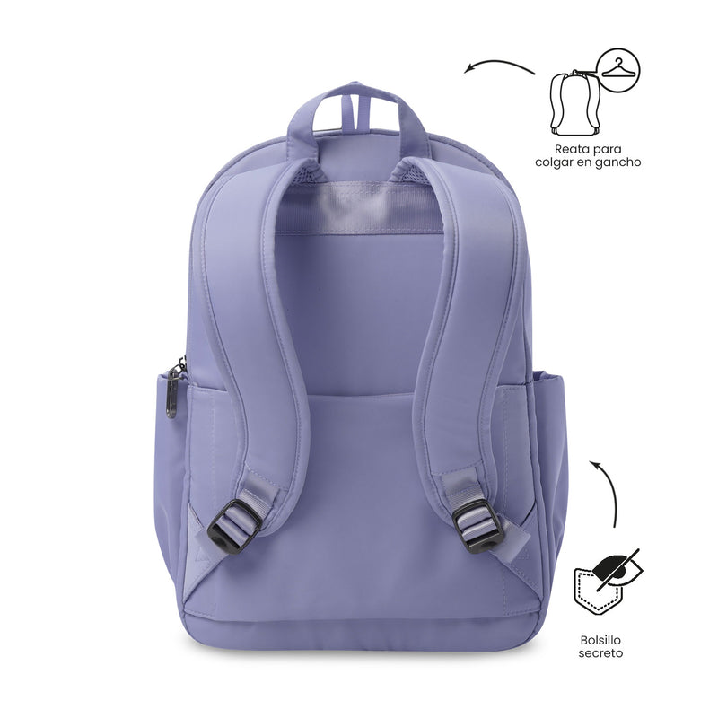 Mochila Ejecutiva para PC 14" Adelaide 1 2.0 Morado Mujer