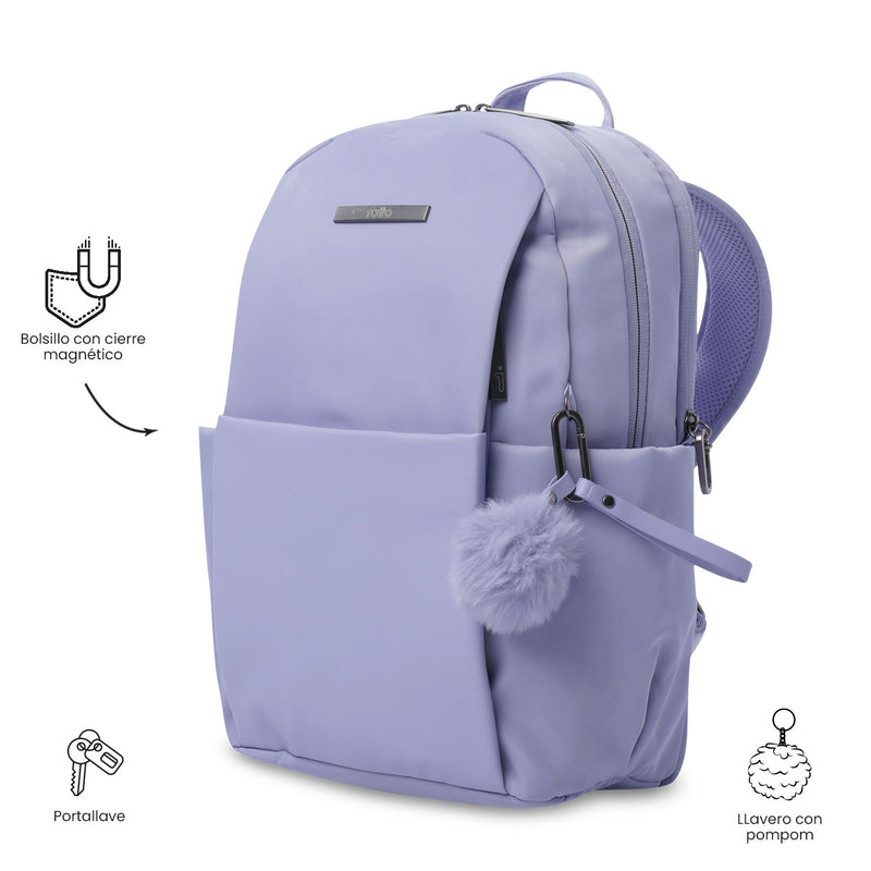 Mochila Ejecutiva para PC 14" Adelaide 1 2.0 Morado Mujer