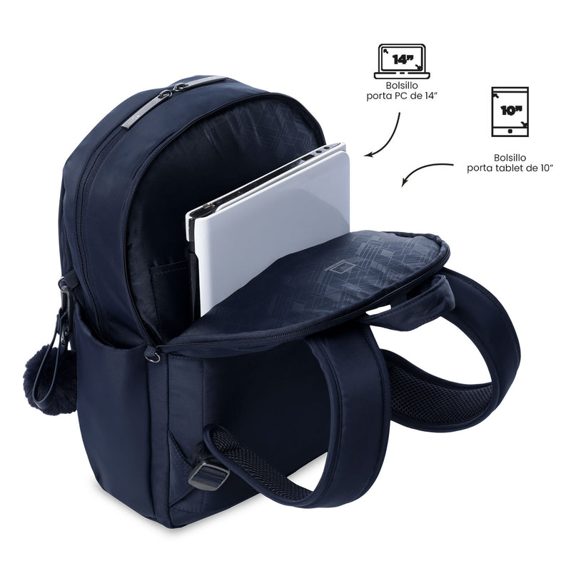 Mochila Ejecutiva para  PC 14" Adelaide 1 2.0 Azul Mujer