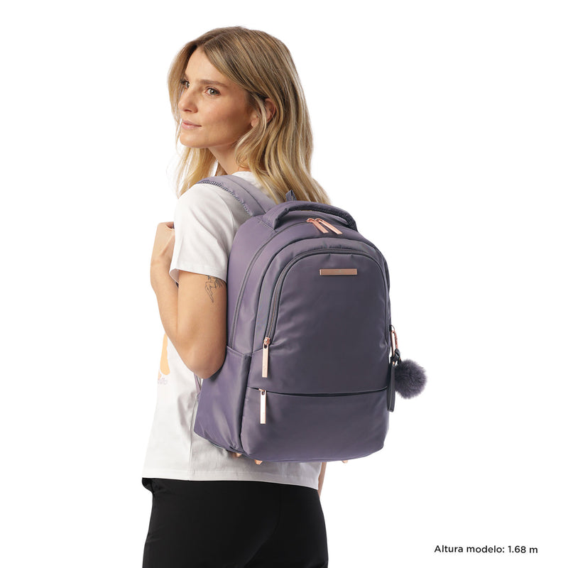 Mochila Ejecutiva Porta PC 14" Adelaide 2 2.0 Morado Mujer