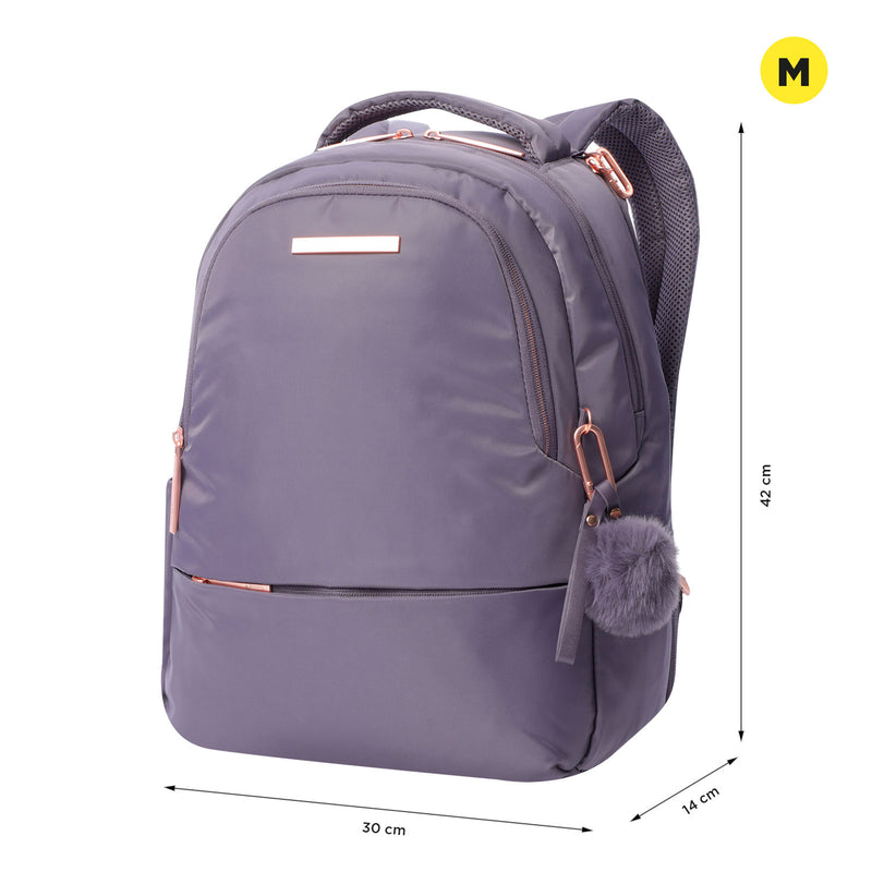 Mochila Ejecutiva Porta PC 14" Adelaide 2 2.0 Morado Mujer